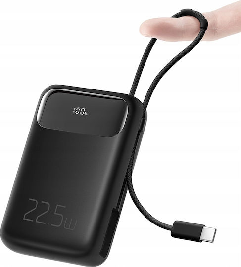 Mcdodo MC-3243 Power Bank 10000mAh 22.5W με Θύρα USB-A και Θύρα USB-C Μαύρο