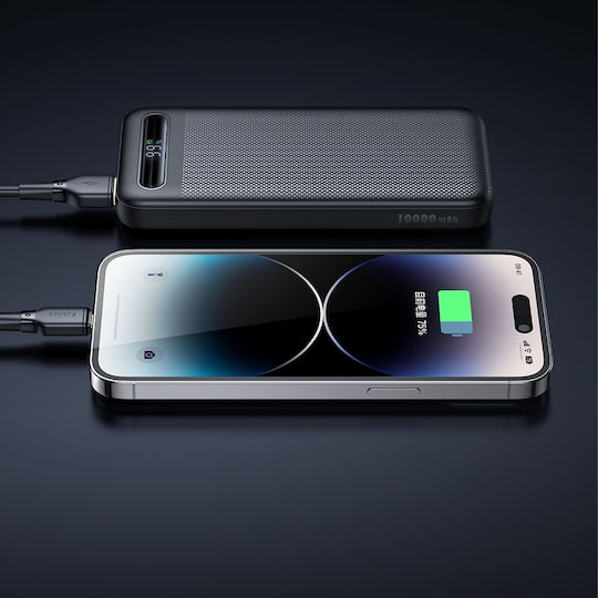 Mcdodo MC-3881 Power Bank 10000mAh 22.5W με 2 Θύρες USB-A και Θύρα USB-C Μαύρο