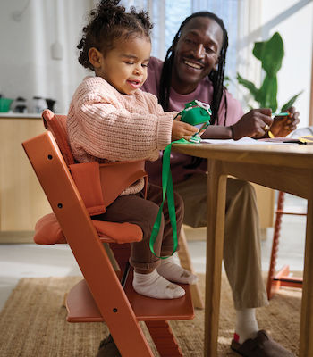 Stokke Accessories for Dining Chair Tripp Trapp in Orange Color