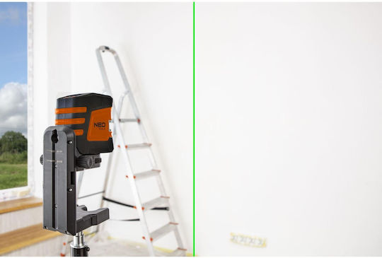 Neo Tools Αυτορυθμιζόμενο Γραμμικό Αλφάδι Laser Πράσινης Δέσμης με Εύρος Εργασίας 20m