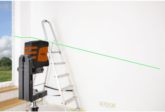 Neo Tools Αυτορυθμιζόμενο Γραμμικό Αλφάδι Laser Πράσινης Δέσμης με Εύρος Εργασίας 20m