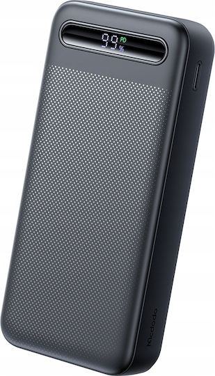Mcdodo MC-3891 Power Bank 20000mAh 22.5W με 2 Θύρες USB-A και Θύρα USB-C Power Delivery Μαύρο
