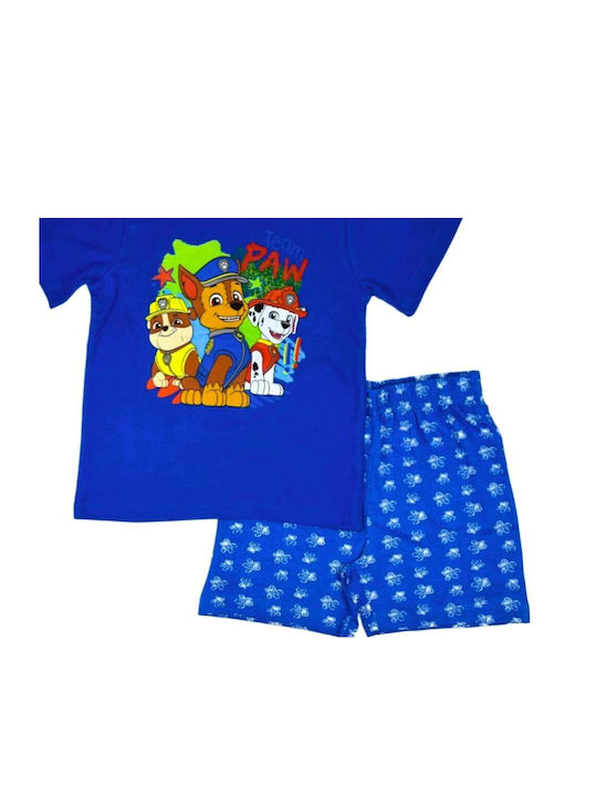 Paw Patrol Kinder Schlafanzug Sommer Baumwolle Blau