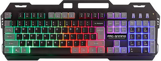 ProGaming Pro Gaming K250 Set Gaming Tastatură cu iluminare RGB & Mouse (Engleză US) Gri