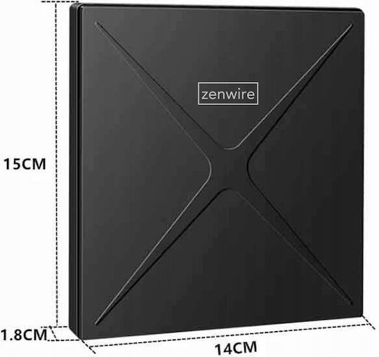 Zenwire External CD/DVD/CD Recorder for Desktop / Laptop Black