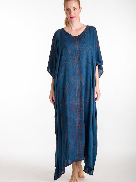 Rima Beachwear Γυναικείο Καφτάνι Παραλίας Navy Μπλε