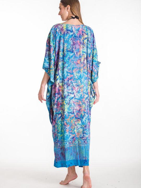 Rima Beachwear Women's Caftan Beachwear Turquoise