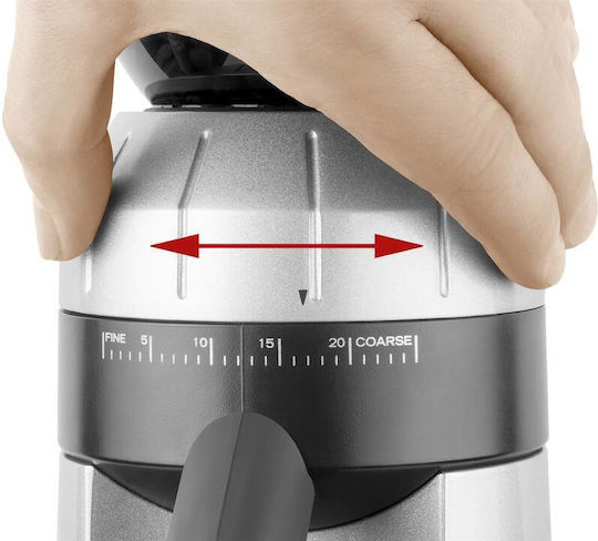 Catler Râșniță electrică pentru cafea 120W cu capacitate de boabe 250gr și 2 niveluri de măcinare Argintiu