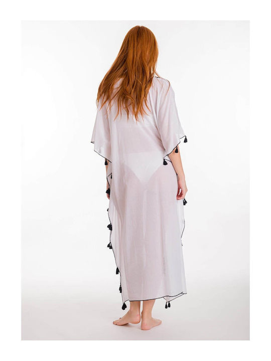 Rima Beachwear Feminin Caftan de Plajă Alb