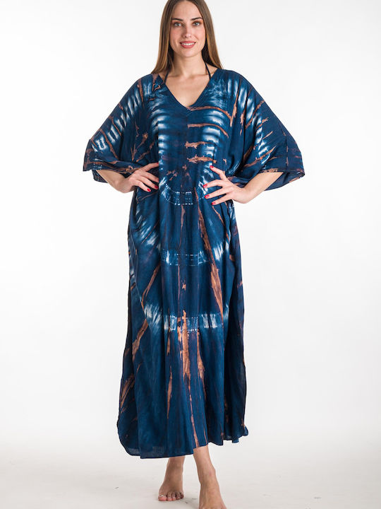 Rima Beachwear Γυναικείο Καφτάνι Παραλίας Navy Μπλε