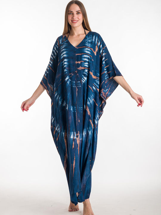 Rima Beachwear Γυναικείο Καφτάνι Παραλίας Navy Μπλε