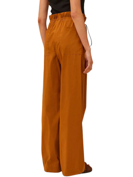 Semicouture Women's Fabric Trousers Brown