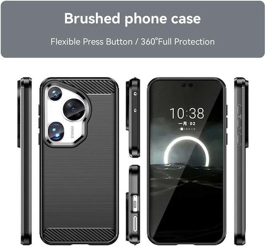 Huawei Back Cover Σιλικόνης Μαύρο (Huawei Pura 70 Ultra)