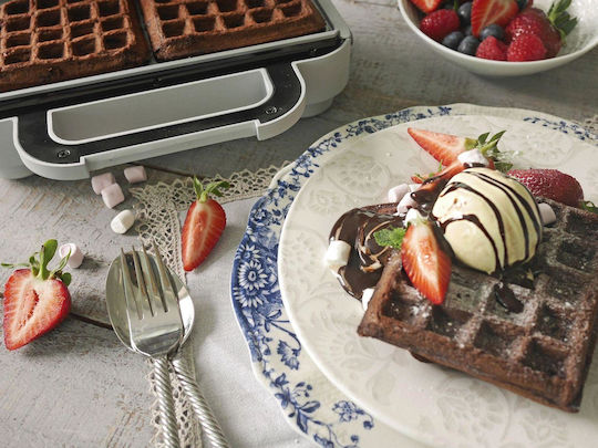 Breville Βαφλιέρα για Τετράγωνες Βάφλες 2 Θέσεων 850W