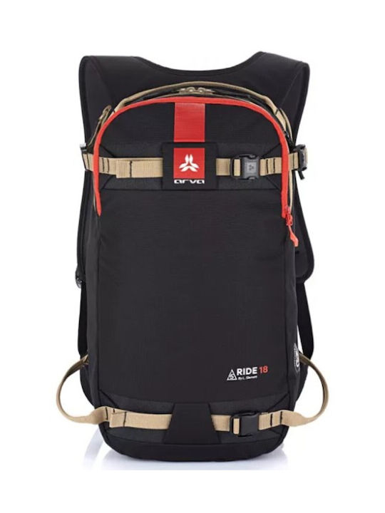 Arva Stoff Rucksack Schwarz 18Es