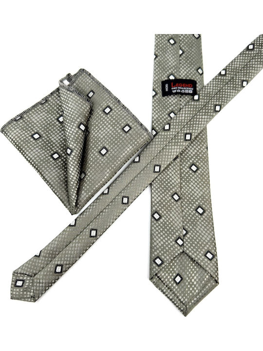 Legend Accessories Herren Krawatten Set Gedruckt in Grün Farbe