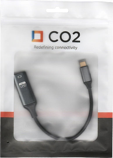 Convertor USB-C Masculin În Mini DisplayPort Feminin Gri 1 Bucată CO2-0049