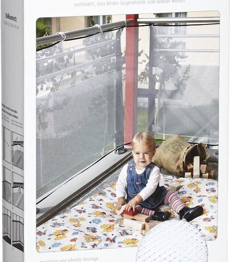 Reer Plasă de Balustradă Alb 0.94x2.94m