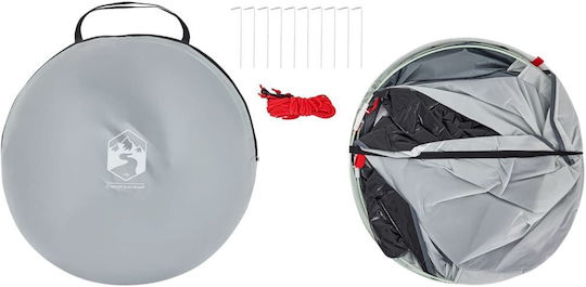 vidaXL Pop Up Beach Tent for 2 People Grey