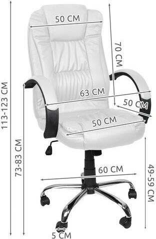 Malatec Stuhl Büro mit Armen White