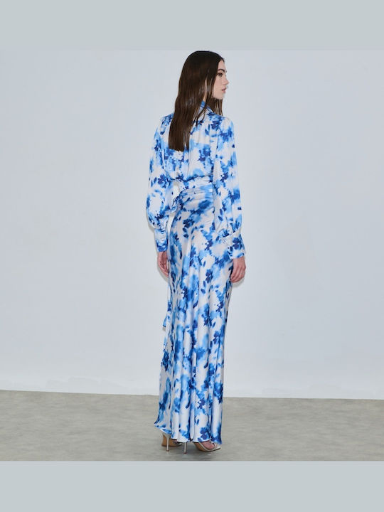Φούστα Floral Μπλε