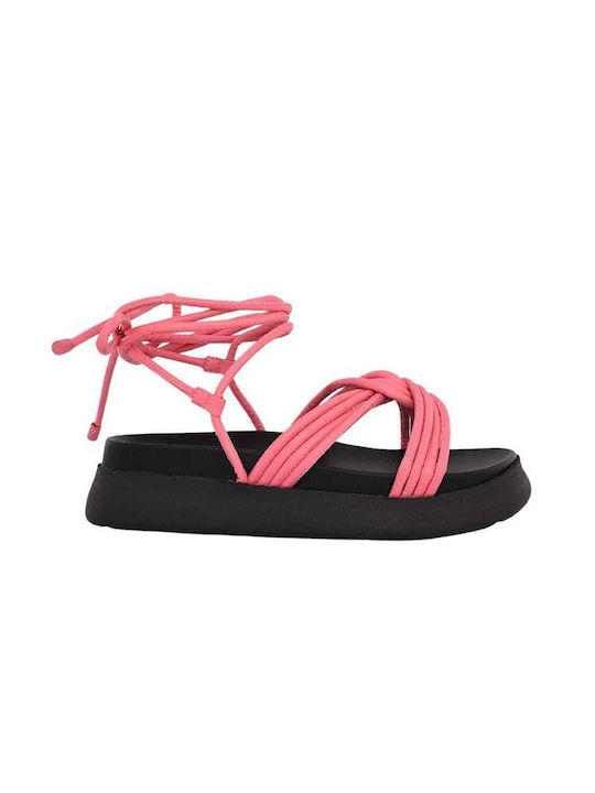 Kat Maconie Milan Flat Sandals Dragonfruit