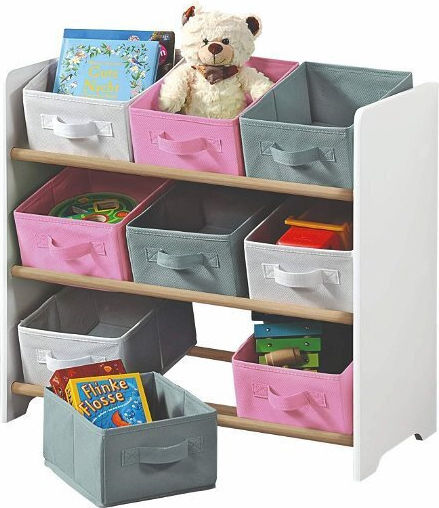 Kesper Sistem de Depozitare Jucării din Lemn Multicolor 65x30x60cm 1buc
