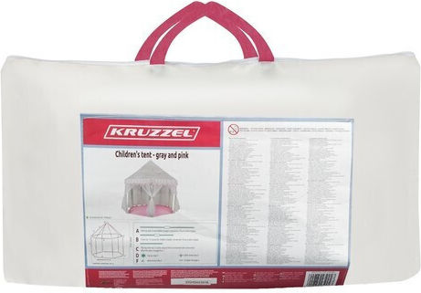Kruzzel Kids House Play Tent for 3+ years Gray