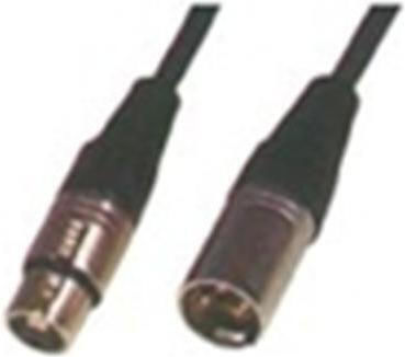 Tele XLR-Kabel XLR-Stecker auf XLR-Buchse Schwarz 5 m CR-675-145-5M