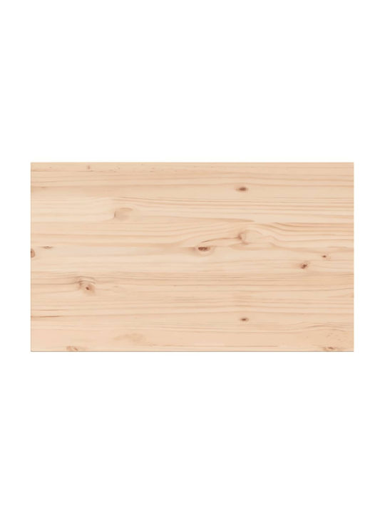 vidaXL Dreptunghiulară Suprafața mesei din Lemn Masiv Masif Pine 80x47x1.7cm 847419 3buc