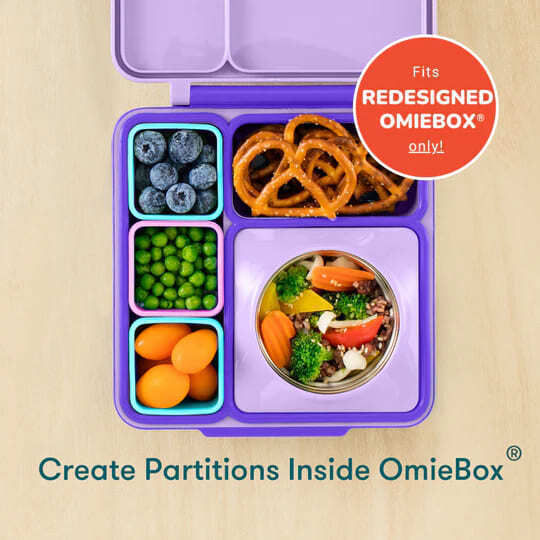Omie Plastik Kinder Lunchset Rosa