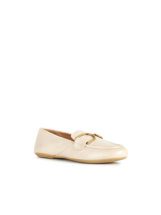 Geox Palmaria Women's Moccasins in Beige Color