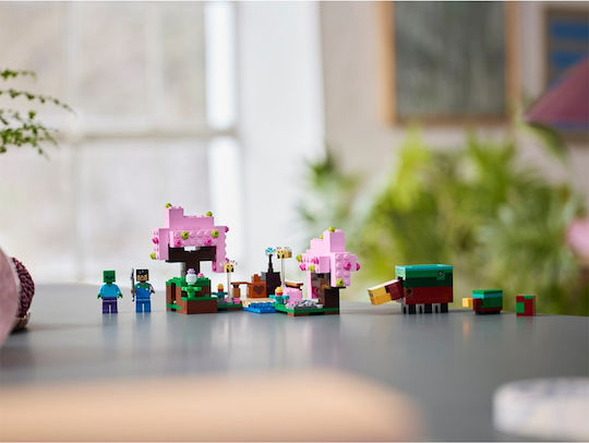 LEGO Minecraft Grădina cu Cireși pentru 8+ Ani