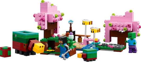 LEGO Minecraft Grădina cu Cireși pentru 8+ Ani