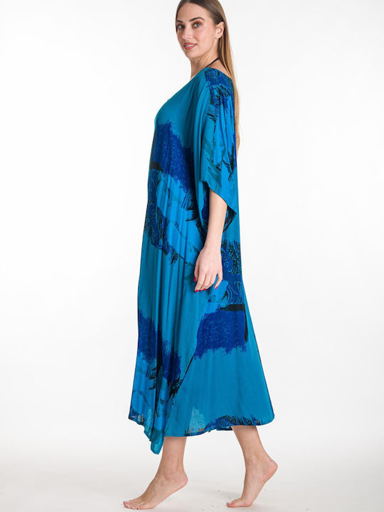 Rima Beachwear Women's Caftan Beachwear Turquoise