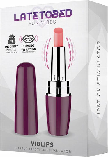 LateToBed Viblips Klitoris Vibrator 9.5cm Purple