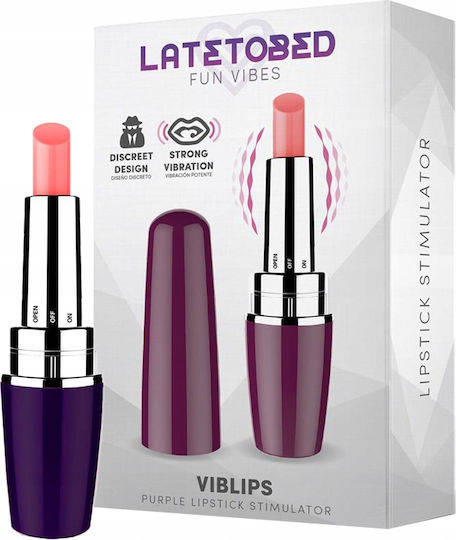 LateToBed Viblips Klitoris Vibrator 9.5cm Purple