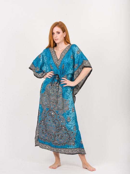 Rima Beachwear Women's Caftan Beachwear Turquoise