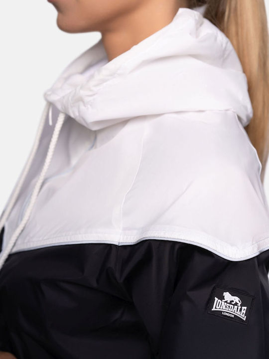 Skerray Women's Sweatshirt Jacket Hooded Black/white