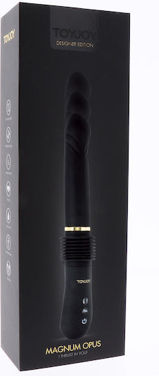 ToyJoy Magnum Opus Thrusting Realistic Vibrator 15cm Negru