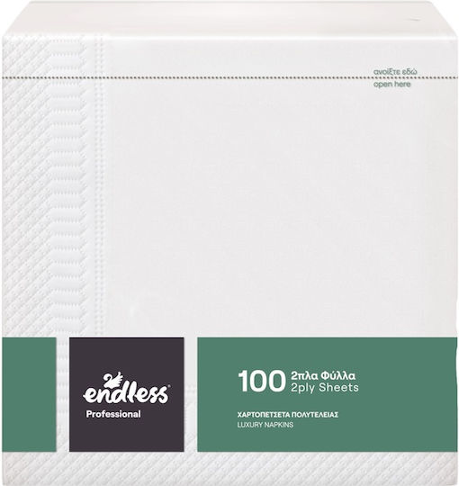 Endless Luxury 6x100 Napkins White