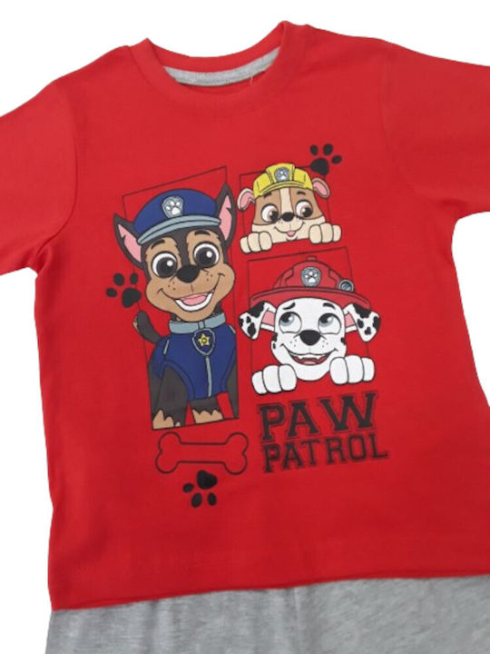 Paw Patrol Kinder Schlafanzug Sommer Baumwolle Rot