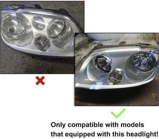 Αντάπτορας Τοποθέτησης Xenon & Led Vw Caddy Iii 03-10 H7 Tk-130 1 Τεμάχιο