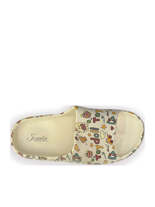 Frauen Flip Flops in Beige Farbe