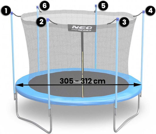 NEO Sport Sicherheitsnetz Für Trampolin