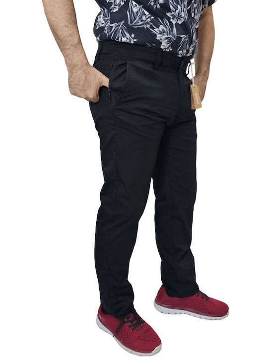 Trousers Chino Elastic Black