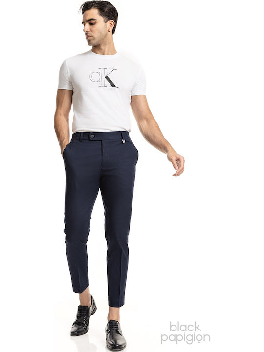 Men's Trousers Elastic Blue