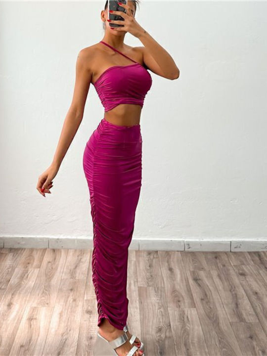 Σετ με Φούστα Magenta