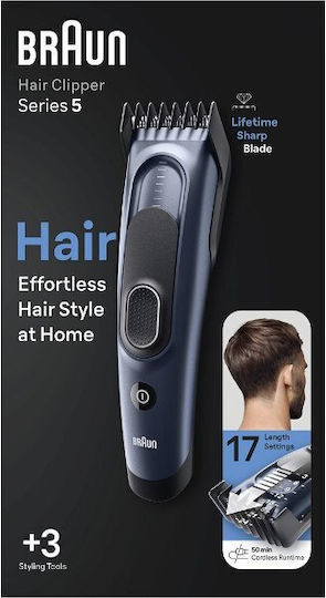 Braun Series 5 Wiederaufladbar Haarschneidemaschine Blau HC5350