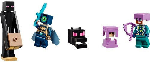 LEGO Minecraft Dragonul Ender și Nava End pentru 8+ Ani 657 Bucăți